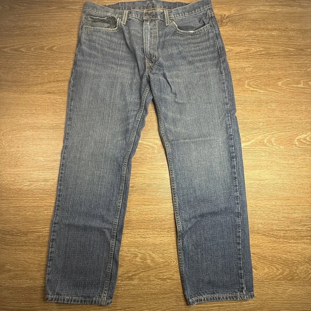 Levi's 514 Straight Jeans Men's W38 L30 Blue Medium Wash Cotton Denim 38x30